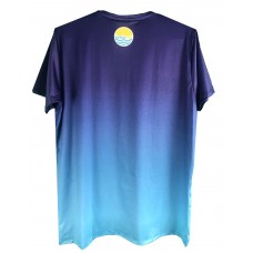 CAMISETA BEACH.ME - AZUL/AZUL CLARO